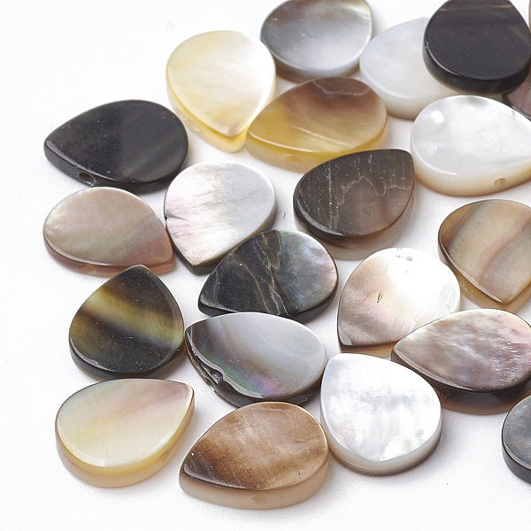 PandaHall Natural Black Lip Shell Beads, teardrop, 12x8x2~2.5mm, Hole: 0.8mm Black Lip Shell Teardrop
PandaHall Natural Black Lip Shell Beads, teardrop, 12x8x2~2.5mm, Hole: 0.8mm Black Lip Shell Teardrop