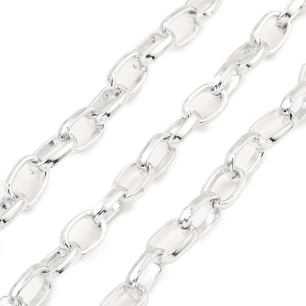 PandaHall Oxidation Aluminum Cable Chains, Unwelded, with Spool, Platinum, 11x7x2mm, about 82.02 Feet(25m)/Roll Aluminum
PandaHall Oxidation Aluminum Cable Chains, Unwelded, with Spool, Platinum, 11x7x2mm, about 82.02 Feet(25m)/Roll Aluminum