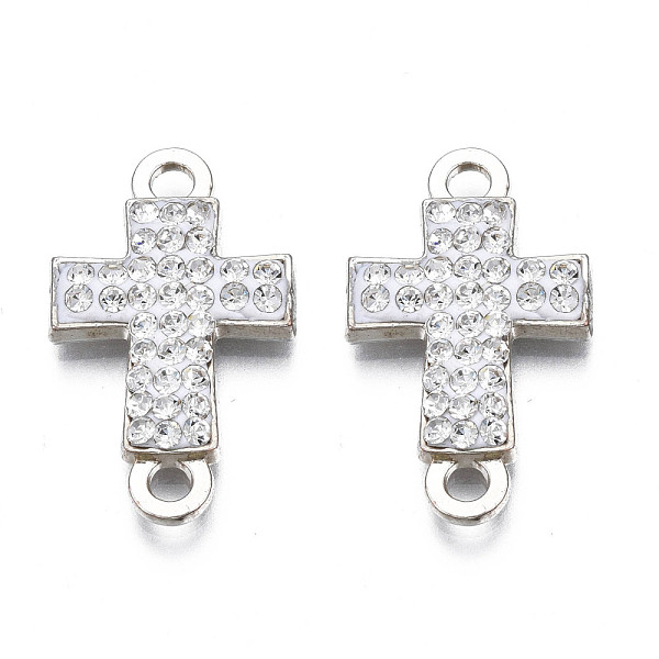 PandaHall Rack Plating Alloy Links Connectors, with Polymer Clay Rhinestone, Cadmium Free & Lead Free, Platinum Plated, Cross, Crystal..., Clear
PandaHall Rack Plating Alloy Links Connectors, with Polymer Clay Rhinestone, Cadmium Free & Lead Free, Platinum Plated, Cross, Crystal..., Clear