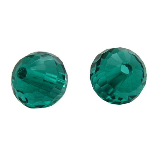 PandaHall Peacock Green Faceted Round Glass Loose Beads, about 10mm in diameter, hole: 1.5mm Glass Round Green
PandaHall Peacock Green Faceted Round Glass Loose Beads, about 10mm in diameter, hole: 1.5mm Glass Round Green