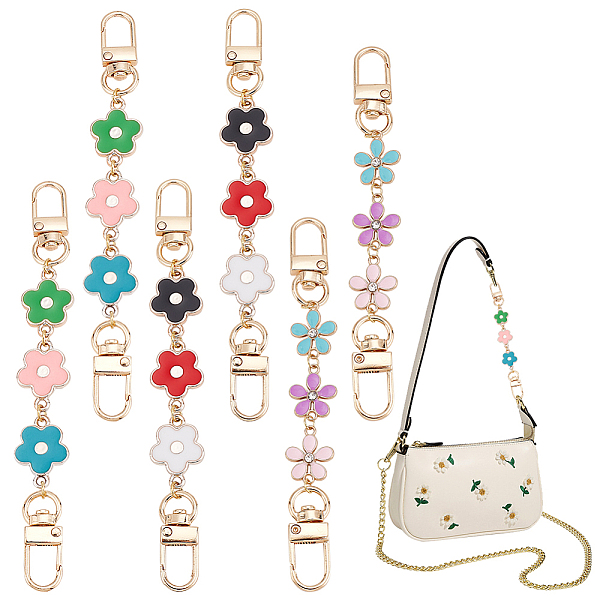 PandaHall WADORN 6Pcs 3 Style Flower Plastic Enamel Link Bag Strap Extenders, with Alloy Swivel Clasps, Purse Accessories, Mixed Color..., Multicolor
PandaHall WADORN 6Pcs 3 Style Flower Plastic Enamel Link Bag Strap Extenders, with Alloy Swivel Clasps, Purse Accessories, Mixed Color..., Multicolor