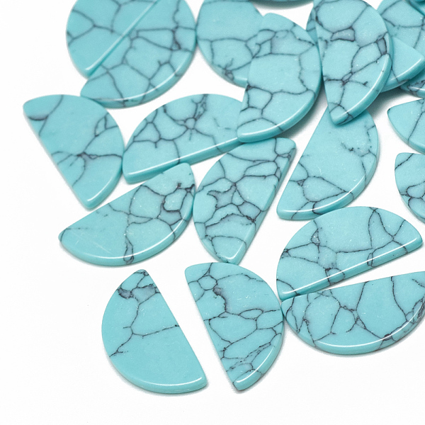 PandaHall Synthetic Turquoise Cabochons, Dyed, Semicircle, Pale Turquoise, 10x5x1.5mm Synthetic Turquoise Others
PandaHall Synthetic Turquoise Cabochons, Dyed, Semicircle, Pale Turquoise, 10x5x1.5mm Synthetic Turquoise Others