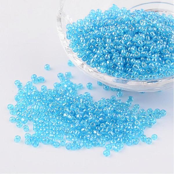 PandaHall Round Glass Seed Beads, Trans. Colours Lustered, Light Blue, Size: about 2mm in diameter, hole: 1mm, about 3306pcs/50g Glass Blue
PandaHall Round Glass Seed Beads, Trans. Colours Lustered, Light Blue, Size: about 2mm in diameter, hole: 1mm, about 3306pcs/50g Glass Blue