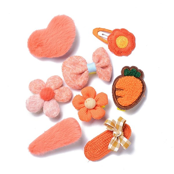 PandaHall kids Hair Clips Sets, Iron Snap Hair Clips & Alligator Hair Clips, with Wool and Cloth, Bowknot & Flower & Butterfly & Heart &..., Red
PandaHall kids Hair Clips Sets, Iron Snap Hair Clips & Alligator Hair Clips, with Wool and Cloth, Bowknot & Flower & Butterfly & Heart &..., Red
