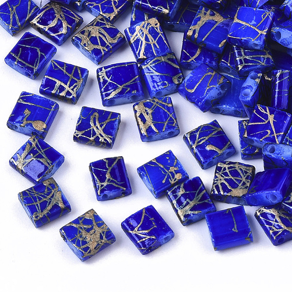 PandaHall 2-Hole Drawbench Glass Seed Beads, Opaque Spray Painted, Rectangle, Blue, 5x4.5~5x2~2.5mm, Hole: 0.5~0.8mm Glass Rectangle Blue
PandaHall 2-Hole Drawbench Glass Seed Beads, Opaque Spray Painted, Rectangle, Blue, 5x4.5~5x2~2.5mm, Hole: 0.5~0.8mm Glass Rectangle Blue