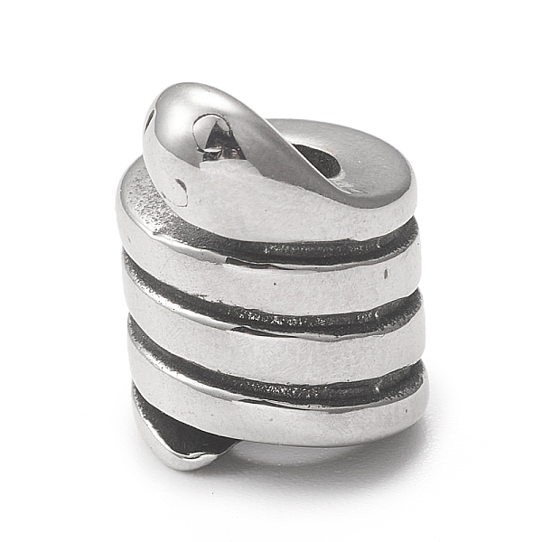 PandaHall 304 Stainless Steel European Beads, Grooved Beads, Large Hole Beads, Column, Antique Silver, 10x13.5mm, Hole: 5mm 304 Stainless...
PandaHall 304 Stainless Steel European Beads, Grooved Beads, Large Hole Beads, Column, Antique Silver, 10x13.5mm, Hole: 5mm 304 Stainless...