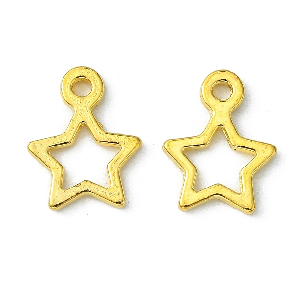 PandaHall Tibetan Style Alloy Charms, Star, Christmas, Golden, Lead Free & Cadmium Free, 14x10x2mm, Hole: 1.5mm Alloy Star
PandaHall Tibetan Style Alloy Charms, Star, Christmas, Golden, Lead Free & Cadmium Free, 14x10x2mm, Hole: 1.5mm Alloy Star