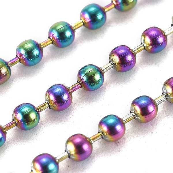 PandaHall Ion Plating(IP) 304 Stainless Steel Ball Chains, with Spool, Round, Rainbow Color, 2.5mm, about 32.8 Feet(10m)/roll 304 Stainless...
PandaHall Ion Plating(IP) 304 Stainless Steel Ball Chains, with Spool, Round, Rainbow Color, 2.5mm, about 32.8 Feet(10m)/roll 304 Stainless...