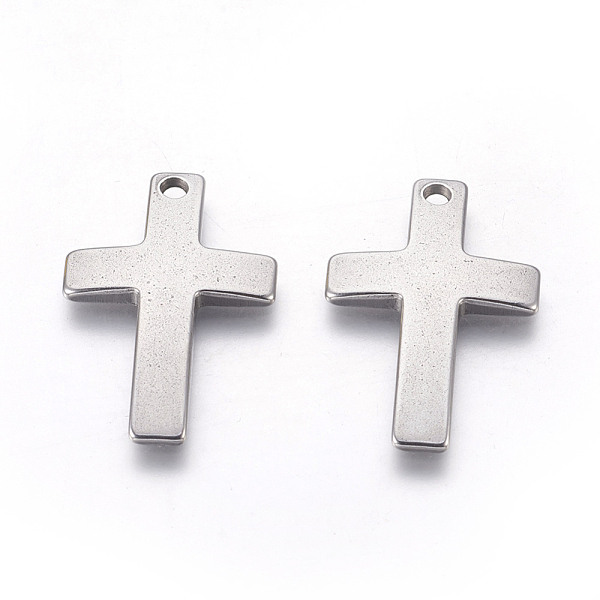 PandaHall 304 Stainless Steel Pendants, Cross, Stainless Steel Color, 30x19.5x2.5mm, Hole: 2mm 304 Stainless Steel Cross
PandaHall 304 Stainless Steel Pendants, Cross, Stainless Steel Color, 30x19.5x2.5mm, Hole: 2mm 304 Stainless Steel Cross