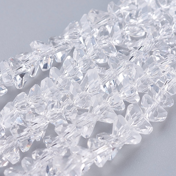 PandaHall Transparent Glass Beads Strands, Faceted, Triangle, Clear, 4.5x5x6mm, Hole: 1mm, about 88~90pcs/strand, 28~30cm Glass Triangle...
PandaHall Transparent Glass Beads Strands, Faceted, Triangle, Clear, 4.5x5x6mm, Hole: 1mm, about 88~90pcs/strand, 28~30cm Glass Triangle...