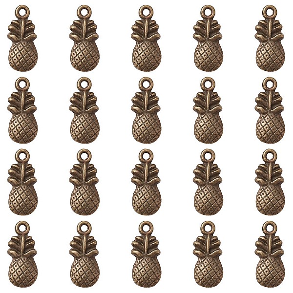 PandaHall Pineapple Tibetan Style Alloy Pendants, Lead Free & Cadmium Free, Antique Bronze, 19x9x3mm, Hole: 1mm Alloy Fruit
PandaHall Pineapple Tibetan Style Alloy Pendants, Lead Free & Cadmium Free, Antique Bronze, 19x9x3mm, Hole: 1mm Alloy Fruit