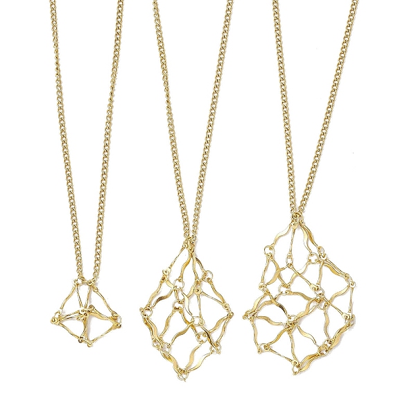 PandaHall 3Pcs 3 Sizes Stainless Steel Macrame Pouch Empty Stone Holder for Necklace Makings, Golden, 17.72~28.19 inch(45~71.6cm), pendant...
PandaHall 3Pcs 3 Sizes Stainless Steel Macrame Pouch Empty Stone Holder for Necklace Makings, Golden, 17.72~28.19 inch(45~71.6cm), pendant...
