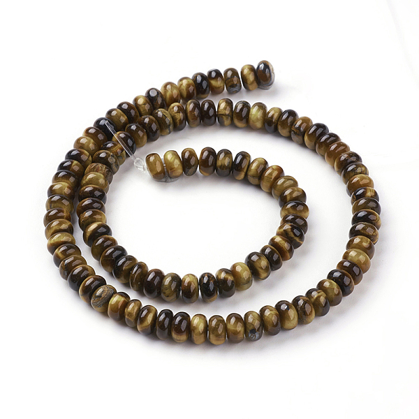PandaHall Natural Tiger Eye Beads Strands, Rondelle, 6.5x4mm, Hole: 1mm, about 101pcs/strand, 15.1 inch(38.5cm) Tiger Eye Rondelle
PandaHall Natural Tiger Eye Beads Strands, Rondelle, 6.5x4mm, Hole: 1mm, about 101pcs/strand, 15.1 inch(38.5cm) Tiger Eye Rondelle
