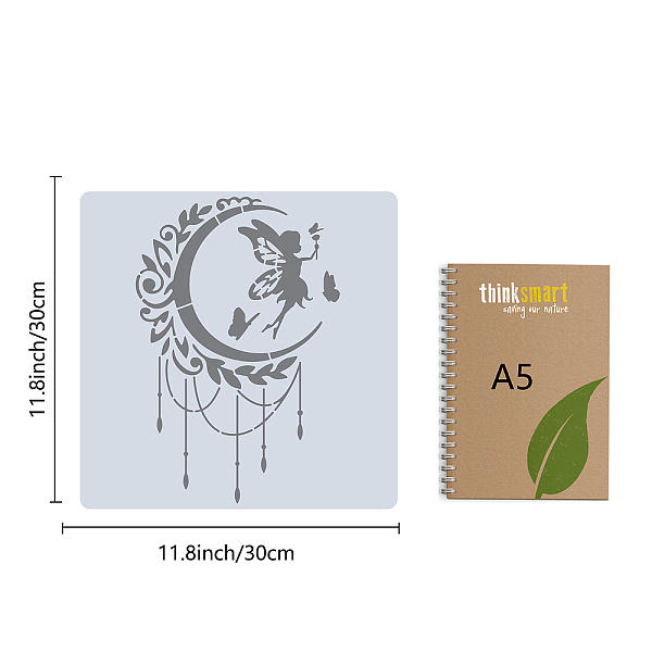 PandaHall GORGECRAFT 30x30cm Moon Fairy Stencils Angel Butterfly Template Leaves Vine Pattern Large Reusable Plastic Square Stencils Sign...
PandaHall GORGECRAFT 30x30cm Moon Fairy Stencils Angel Butterfly Template Leaves Vine Pattern Large Reusable Plastic Square Stencils Sign...