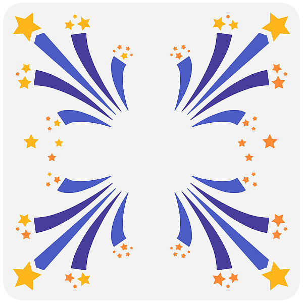 PandaHall FINGERINSPIRE Star Struck Painting Stencil 11.8x11.8inch Reusable Starburst Pattern Drawing Template Shooting Stars Pattern...
PandaHall FINGERINSPIRE Star Struck Painting Stencil 11.8x11.8inch Reusable Starburst Pattern Drawing Template Shooting Stars Pattern...