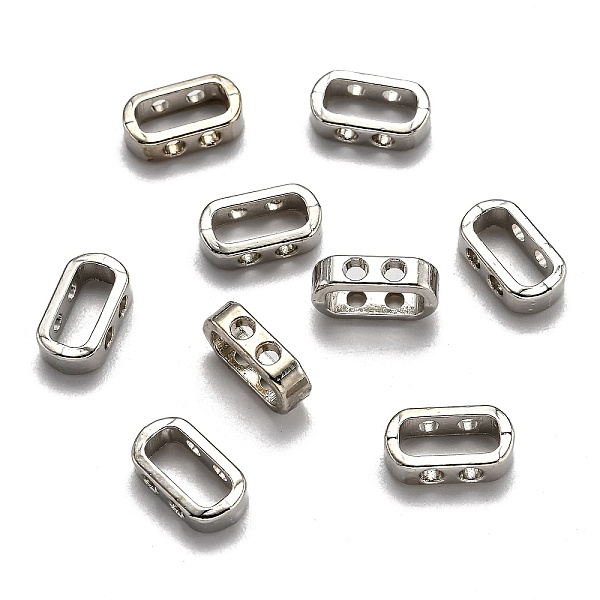 PandaHall Alloy Bead Frame, 4-hole, Oval, Platinum, 10.5x5.5x3mm, 8X3.5mm Inner Diameter Alloy Rectangle
PandaHall Alloy Bead Frame, 4-hole, Oval, Platinum, 10.5x5.5x3mm, 8X3.5mm Inner Diameter Alloy Rectangle