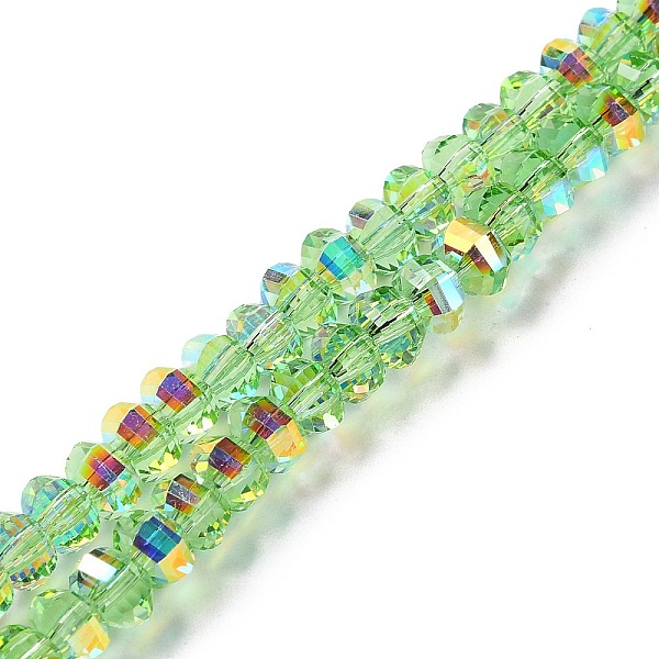 PandaHall Transparent Electroplate Glass Beads Strands, AB Color, Faceted Lantern, Light Green, 6x4.5mm, Hole: 1.4mm, about 98pcs/strand...
PandaHall Transparent Electroplate Glass Beads Strands, AB Color, Faceted Lantern, Light Green, 6x4.5mm, Hole: 1.4mm, about 98pcs/strand...