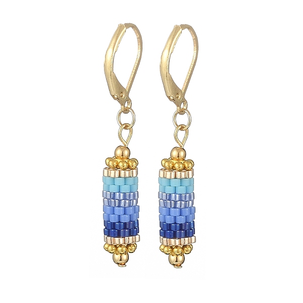 PandaHall Glass Seed Braided Column Dangle Leverback Earrings, Golden 304 Stainless Steel Jewelry for Women, Cornflower Blue, 42.5mm, Pin...
PandaHall Glass Seed Braided Column Dangle Leverback Earrings, Golden 304 Stainless Steel Jewelry for Women, Cornflower Blue, 42.5mm, Pin...