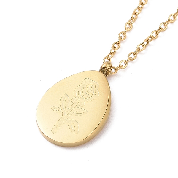 PandaHall Teardrop with Rose of Life Pendant Necklace, Ion Plating(IP) 304 Stainless Steel Jewelry for Women, Golden, 16.34 inch(41.5cm) 304...
PandaHall Teardrop with Rose of Life Pendant Necklace, Ion Plating(IP) 304 Stainless Steel Jewelry for Women, Golden, 16.34 inch(41.5cm) 304...