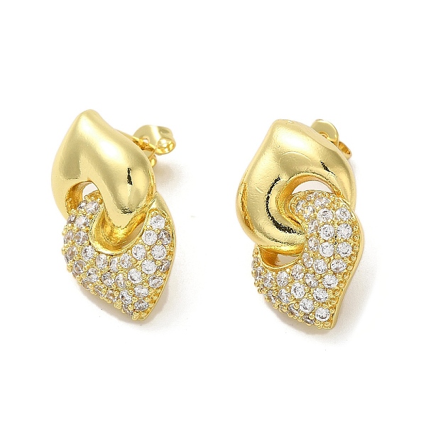 PandaHall Interlocking Heart Rack Plating Brass Micro Pave Cubic Zirconia Stud Earrings for Women, Long-Lasting Plated, Lead Free & Cadmium...
PandaHall Interlocking Heart Rack Plating Brass Micro Pave Cubic Zirconia Stud Earrings for Women, Long-Lasting Plated, Lead Free & Cadmium...