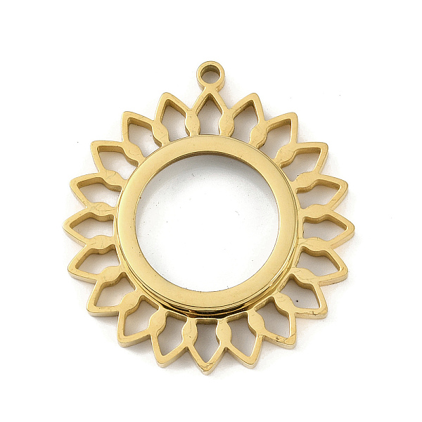 PandaHall Ion Plating(IP) 304 Stainless Stee Locket Pendants, with Glass, Flower Charm, Real 18K Gold Plated, 41.5x38x6mm, Hole: 2.2mm 304...
PandaHall Ion Plating(IP) 304 Stainless Stee Locket Pendants, with Glass, Flower Charm, Real 18K Gold Plated, 41.5x38x6mm, Hole: 2.2mm 304...