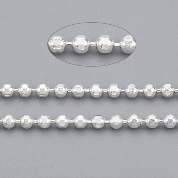 PandaHall Brass Ball Chains, Faceted, Long-Lasting Plated, Soldered, with Spool, Cadmium Free & Lead Free, Silver, 2mm, about 301.83 Feet...
PandaHall Brass Ball Chains, Faceted, Long-Lasting Plated, Soldered, with Spool, Cadmium Free & Lead Free, Silver, 2mm, about 301.83 Feet...