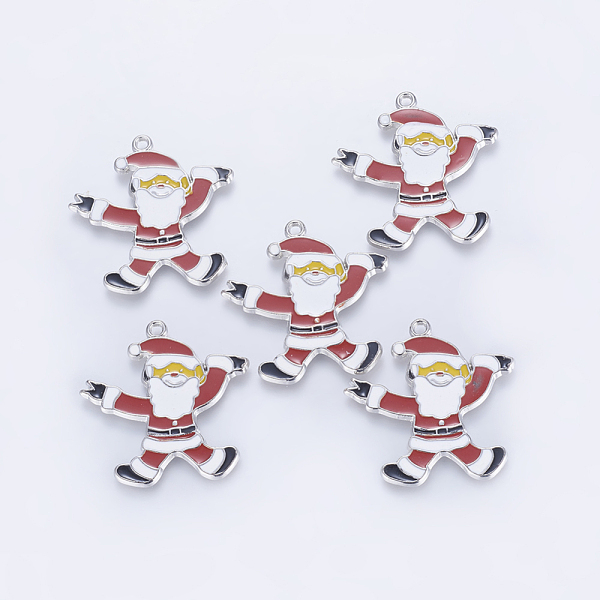PandaHall Alloy Enamel Pendants, Lead Free and Cadmium Free, Christmas Santa Claus, Colorful, Platinum, about 36mm long, 37mm wide, 1.5mm...
PandaHall Alloy Enamel Pendants, Lead Free and Cadmium Free, Christmas Santa Claus, Colorful, Platinum, about 36mm long, 37mm wide, 1.5mm...
