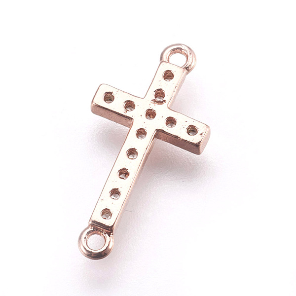PandaHall Brass Micro Pave Cubic Zirconia Links, Clear, Lead Free & Cadmium Free, Sideways Cross, Rose Gold, 18x9x2mm, Hole: 1mm Brass+Cubic...
PandaHall Brass Micro Pave Cubic Zirconia Links, Clear, Lead Free & Cadmium Free, Sideways Cross, Rose Gold, 18x9x2mm, Hole: 1mm Brass+Cubic...