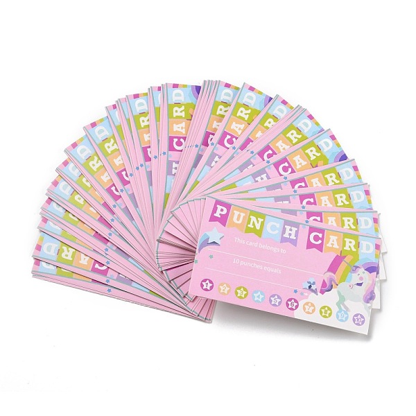 PandaHall Rectangle Paper Reward Incentive Card, Punch Cards for Students, Horse Pattern, 90x50x0.3mm Paper Horse
PandaHall Rectangle Paper Reward Incentive Card, Punch Cards for Students, Horse Pattern, 90x50x0.3mm Paper Horse
