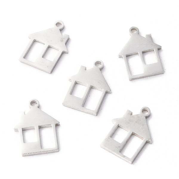 PandaHall 304 Stainless Steel Charms, Laser Cut, House, Stainless Steel Color, 14x10.5x1.1mm, Hole: 1.2mm 304 Stainless Steel Building
PandaHall 304 Stainless Steel Charms, Laser Cut, House, Stainless Steel Color, 14x10.5x1.1mm, Hole: 1.2mm 304 Stainless Steel Building