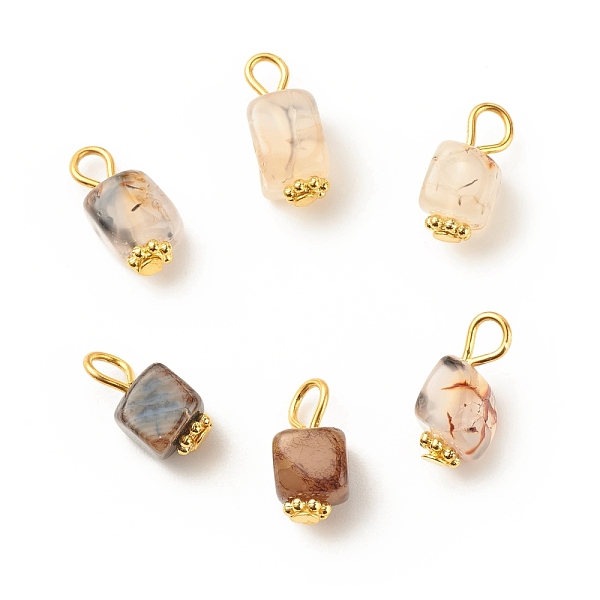 PandaHall Natural Agate Pendants, with Golden Plated Iron Findings, Cube, Bisque, 14~16x7~8x6~7.5mm, Hole: 2~4mm Natural Agate Cube Orange
PandaHall Natural Agate Pendants, with Golden Plated Iron Findings, Cube, Bisque, 14~16x7~8x6~7.5mm, Hole: 2~4mm Natural Agate Cube Orange
