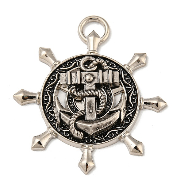 PandaHall Tibetan Style Alloy Pendants, Helm, Antique Silver, 45x40.5x5mm, Hole: 3x6mm Alloy Anchor & Helm
PandaHall Tibetan Style Alloy Pendants, Helm, Antique Silver, 45x40.5x5mm, Hole: 3x6mm Alloy Anchor & Helm
