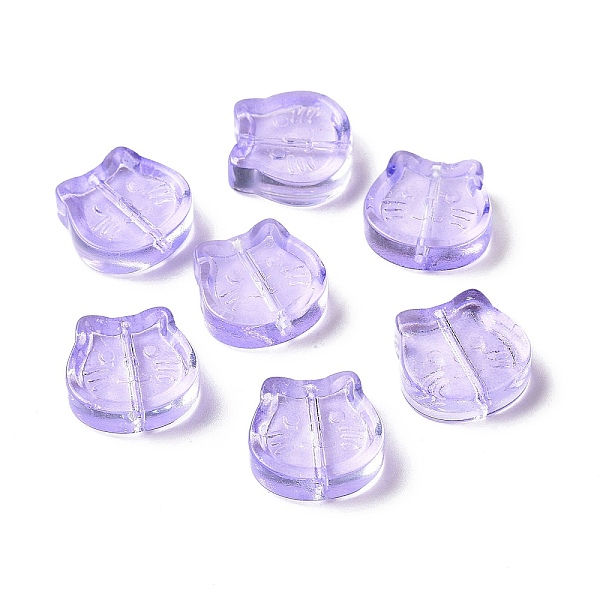 PandaHall Transparent Spray Painted Glass Beads, Cat, Medium Purple, 13.5x14x5mm, Hole: 1.2mm Glass Cat Shape
PandaHall Transparent Spray Painted Glass Beads, Cat, Medium Purple, 13.5x14x5mm, Hole: 1.2mm Glass Cat Shape