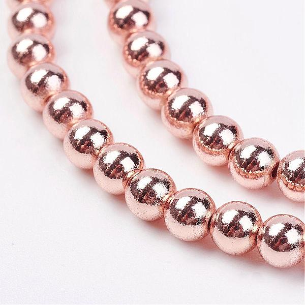 PandaHall Non-magnetic Synthetic Hematite Bead Strands, Round, Rose Gold Plated, 4mm, Hole: 1mm, about 103pcs/strand, 15.7 inch Non-magnetic...
PandaHall Non-magnetic Synthetic Hematite Bead Strands, Round, Rose Gold Plated, 4mm, Hole: 1mm, about 103pcs/strand, 15.7 inch Non-magnetic...