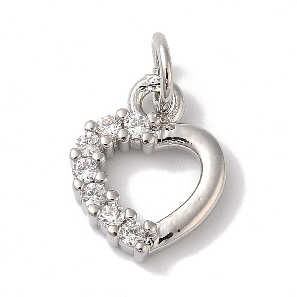 PandaHall Rack Plating Brass & Clear Cubic Zirconia Pendants, with Jump Ring, Cadmium Free & Lead Free, Long-Lasting Plated, Heart, Platinum...
PandaHall Rack Plating Brass & Clear Cubic Zirconia Pendants, with Jump Ring, Cadmium Free & Lead Free, Long-Lasting Plated, Heart, Platinum...