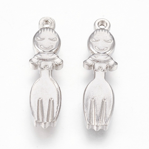 PandaHall 201 Stainless Steel Pendants, Fork, Stainless Steel Color, 24x6.5x3mm, Hole: 1.2mm 201 Stainless Steel Tableware
PandaHall 201 Stainless Steel Pendants, Fork, Stainless Steel Color, 24x6.5x3mm, Hole: 1.2mm 201 Stainless Steel Tableware