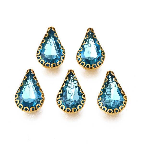 PandaHall Sew on Rhinestone, Transparent Glass Rhinestones, with Iron Prong Settings, Faceted, Teardrop, Sky Blue, 13.5x8.5x5mm, Hole: 0.9mm...
PandaHall Sew on Rhinestone, Transparent Glass Rhinestones, with Iron Prong Settings, Faceted, Teardrop, Sky Blue, 13.5x8.5x5mm, Hole: 0.9mm...