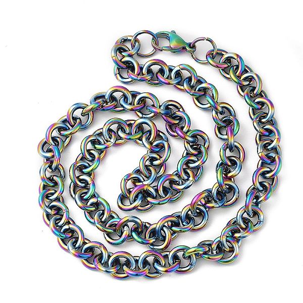 PandaHall Ion Plating(IP) 304 Stainless Steel Rolo Chains Necklaces, with Lobster Claw Clasps, Rainbow Color, 19.65 inch(49.9cm) 304...
PandaHall Ion Plating(IP) 304 Stainless Steel Rolo Chains Necklaces, with Lobster Claw Clasps, Rainbow Color, 19.65 inch(49.9cm) 304...