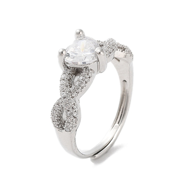 PandaHall Rack Plating Brass Micro Pave Cubic Zirconia Adjustable Rings, Long-Lasting Plated for Women, Lead Free & Cadmium Free, Clear, US...
PandaHall Rack Plating Brass Micro Pave Cubic Zirconia Adjustable Rings, Long-Lasting Plated for Women, Lead Free & Cadmium Free, Clear, US...