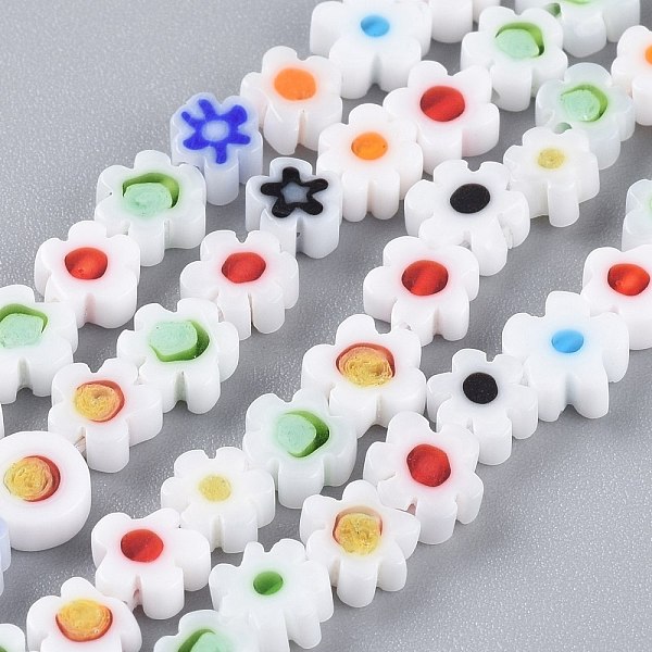 PandaHall Handmade Millefiori Glass Bead Strands, Flower, White, 4~7.2x2.6mm, Hole: 1mm, about 60~69pcs/Strand, 16 inch(40cm) Millefiori...
PandaHall Handmade Millefiori Glass Bead Strands, Flower, White, 4~7.2x2.6mm, Hole: 1mm, about 60~69pcs/Strand, 16 inch(40cm) Millefiori...