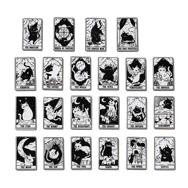 PandaHall 22Pcs 22 Styles Tarot Theme Printed Acrylic Pendants, Rectangle with Cat Pattern Charms, Black, 39x24x2.5mm, Hole: 1.8mm...
PandaHall 22Pcs 22 Styles Tarot Theme Printed Acrylic Pendants, Rectangle with Cat Pattern Charms, Black, 39x24x2.5mm, Hole: 1.8mm...