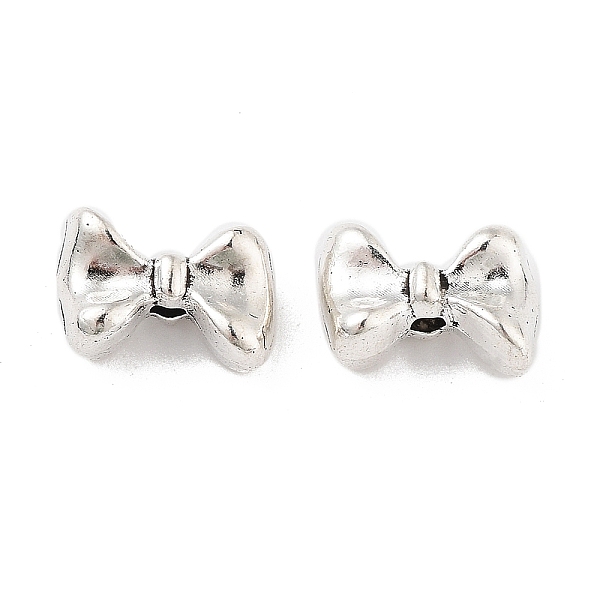 PandaHall Tibetan Style Alloy Bead, Bowknot, Antique Silver, 7x10.5x4.5mm, Hole: 2mm, 416pcs/500g Alloy Bowknot
PandaHall Tibetan Style Alloy Bead, Bowknot, Antique Silver, 7x10.5x4.5mm, Hole: 2mm, 416pcs/500g Alloy Bowknot