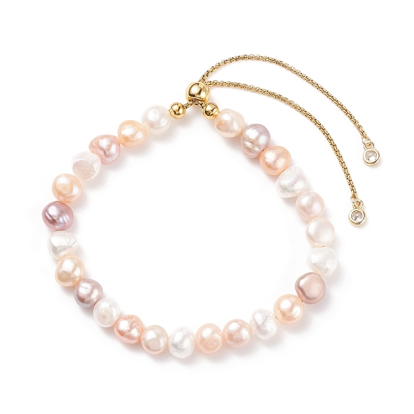 PandaHall Natural Pearl Beaded Slider Bracelet for Women, Colorful, Inner Diameter: 2~3-1/4 inch(5.1~8.4cm) Pearl
PandaHall Natural Pearl Beaded Slider Bracelet for Women, Colorful, Inner Diameter: 2~3-1/4 inch(5.1~8.4cm) Pearl