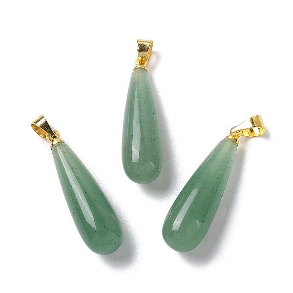 PandaHall Natural Green AventurineTeardrop Pendants, with Ion Plating(IP) Golden Plated Brass Findings, 26.5x7.5mm, Hole: 4.3x3.5mm Green...
PandaHall Natural Green AventurineTeardrop Pendants, with Ion Plating(IP) Golden Plated Brass Findings, 26.5x7.5mm, Hole: 4.3x3.5mm Green...