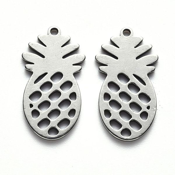 PandaHall 304 Stainless Steel Pendants, Laser Cut, Pineapple, Stainless Steel Color, 18x10x1mm, Hole: 1mm 304 Stainless Steel Fruit
PandaHall 304 Stainless Steel Pendants, Laser Cut, Pineapple, Stainless Steel Color, 18x10x1mm, Hole: 1mm 304 Stainless Steel Fruit