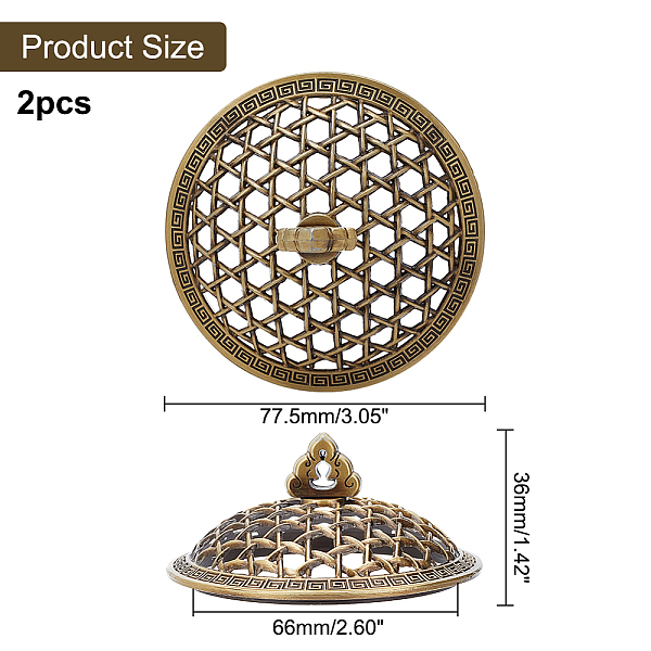 PandaHall Alloy Mesh Lid, for Incense Burner Bowl, Round, Antique Bronze, 77.5x36mm, Inner Diameter: 66mm Alloy Round
PandaHall Alloy Mesh Lid, for Incense Burner Bowl, Round, Antique Bronze, 77.5x36mm, Inner Diameter: 66mm Alloy Round