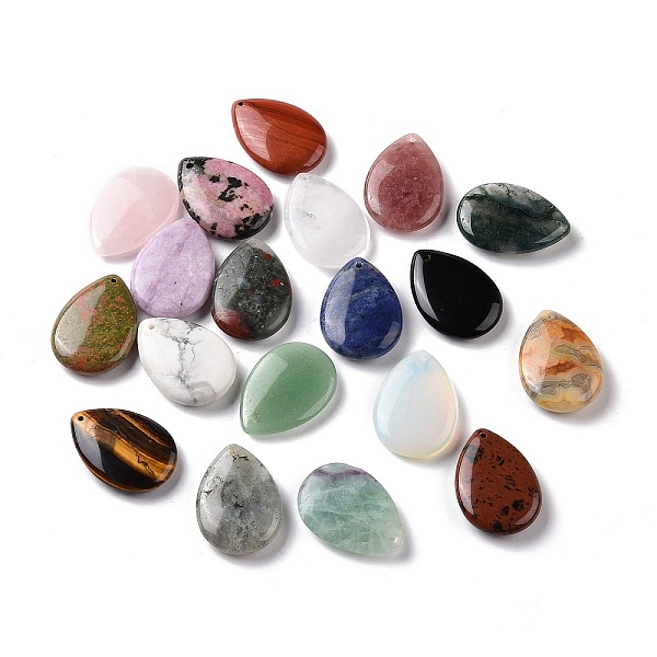 PandaHall Natural & Synthetic Mixed Gemstone Pendants, Teardrop Charms, 35~35.5x25x6.5~9mm, Hole: 1.4~1.5mm Mixed Stone Teardrop Multicolor
PandaHall Natural & Synthetic Mixed Gemstone Pendants, Teardrop Charms, 35~35.5x25x6.5~9mm, Hole: 1.4~1.5mm Mixed Stone Teardrop Multicolor