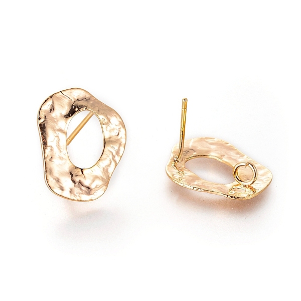 PandaHall Brass Stud Earring Findings, with Loop, Real 18K Gold Plated, 17.5x14.5mm, Hole: 2.5mm, Pin: 0.7mm Brass Others
PandaHall Brass Stud Earring Findings, with Loop, Real 18K Gold Plated, 17.5x14.5mm, Hole: 2.5mm, Pin: 0.7mm Brass Others