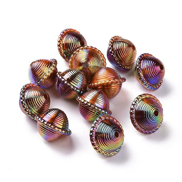 PandaHall UV Plating Rainbow Iridescent Acrylic Beads, with Gold Foil, Peg-top Shape, Sienna, 22x18mm, Hole: 3mm Acrylic Others Brown
PandaHall UV Plating Rainbow Iridescent Acrylic Beads, with Gold Foil, Peg-top Shape, Sienna, 22x18mm, Hole: 3mm Acrylic Others Brown