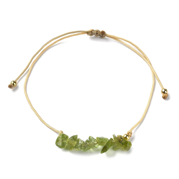 PandaHall Natural Peridot Chips Braided Bead Bracelets, Nylon Cords Adjustable Bracelet, Inner Diameter: 3-1/4 inch(8.1cm) Peridot Chip
PandaHall Natural Peridot Chips Braided Bead Bracelets, Nylon Cords Adjustable Bracelet, Inner Diameter: 3-1/4 inch(8.1cm) Peridot Chip